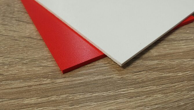 PVC Hardschuimplaat rood en wit 2